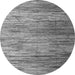 Round Machine Washable Abstract Gray Modern Rug, wshabs5277gry