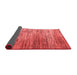 Abstract Red Modern Area Rugs