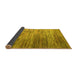 Sideview of Abstract Yellow Modern Rug, abs5277yw