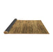 Sideview of Abstract Brown Modern Rug, abs5277brn