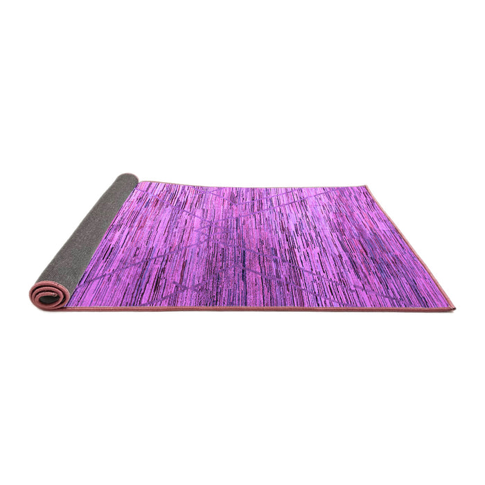 Sideview of Abstract Purple Modern Rug, abs5277pur