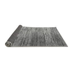 Sideview of Abstract Gray Modern Rug, abs5277gry