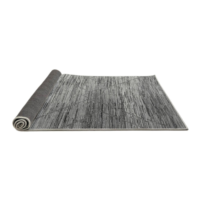 Sideview of Abstract Gray Modern Rug, abs5277gry
