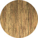 Round Abstract Brown Modern Rug, abs5277brn