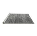 Sideview of Machine Washable Abstract Gray Modern Rug, wshabs5277gry