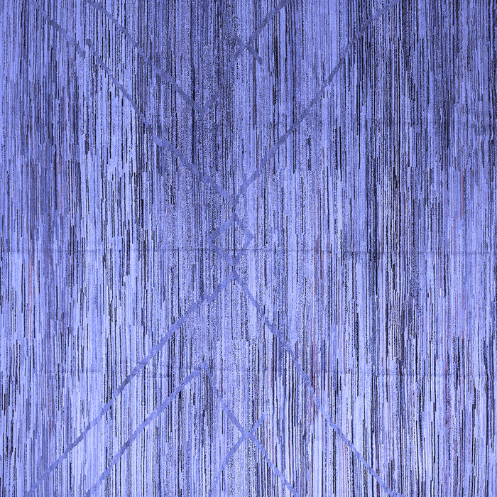 Square Abstract Blue Modern Rug, abs5277blu