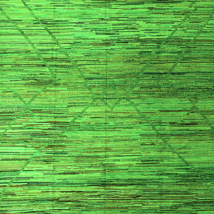 Abstract Green Modern Rug, abs5277grn