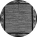 Round Oriental Gray Modern Rug, abs5278gry