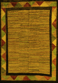 Oriental Yellow Modern Rug, abs5278yw