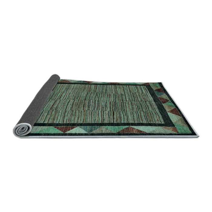 Sideview of Oriental Light Blue Modern Rug, abs5278lblu