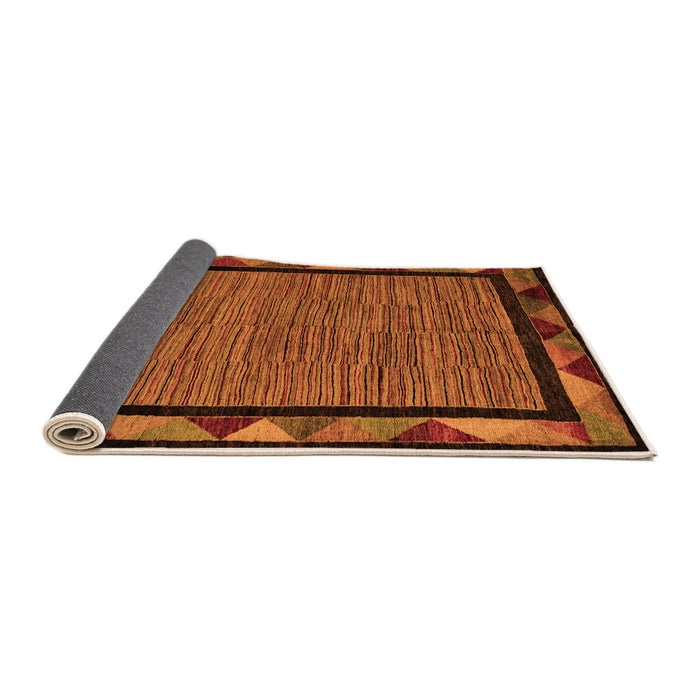 Sideview of Oriental Orange Modern Rug, abs5278org