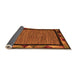 Sideview of Oriental Orange Modern Rug, abs5278org