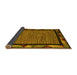 Sideview of Oriental Yellow Modern Rug, abs5278yw