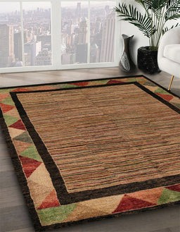 Machine Washable Abstract Night Red Rug in a Family Room, wshabs5278
