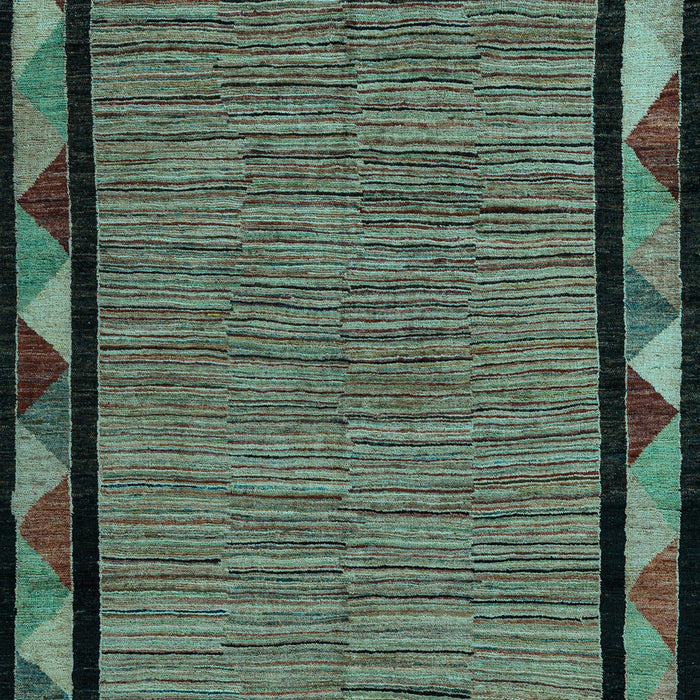 Machine Washable Oriental Light Blue Modern Rug, wshabs5278lblu