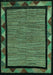 Oriental Turquoise Modern Rug, abs5278turq