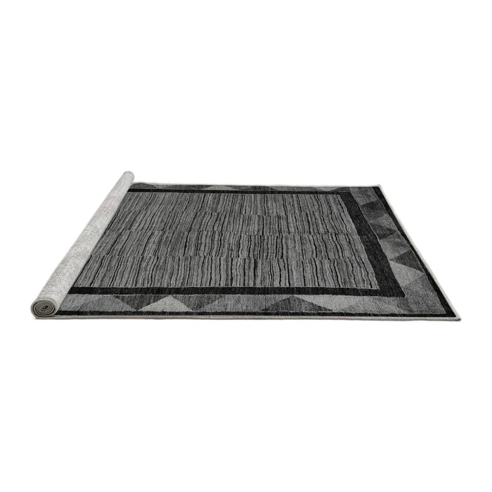 Sideview of Machine Washable Oriental Gray Modern Rug, wshabs5278gry