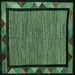 Square Oriental Turquoise Modern Rug, abs5278turq