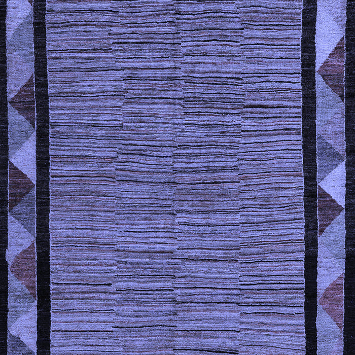 Machine Washable Oriental Blue Modern Rug, wshabs5278blu