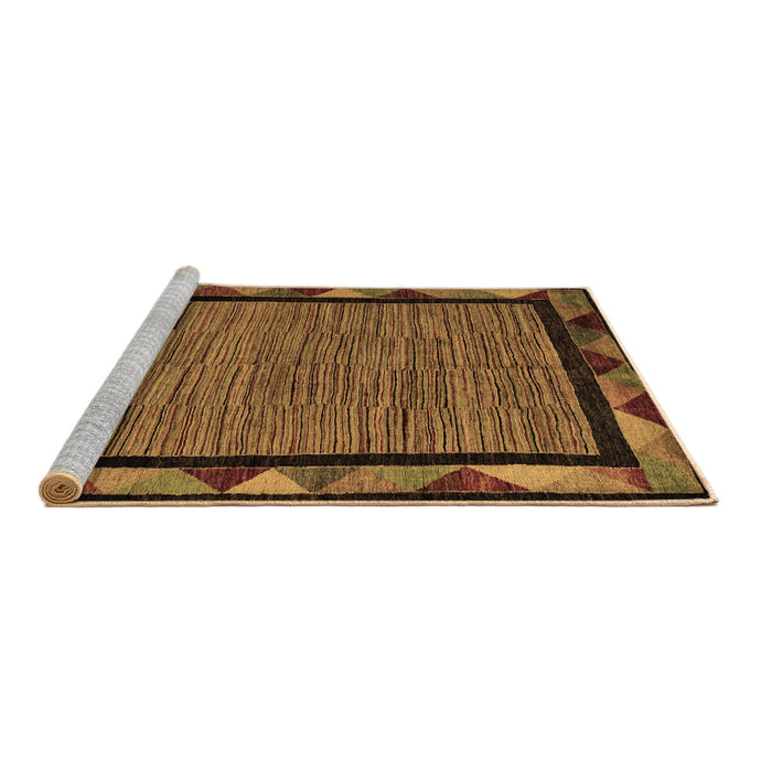 Sideview of Machine Washable Oriental Brown Modern Rug, wshabs5278brn