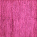 Square Machine Washable Oriental Pink Modern Rug, wshabs5279pnk