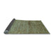 Sideview of Oriental Light Blue Modern Rug, abs5279lblu