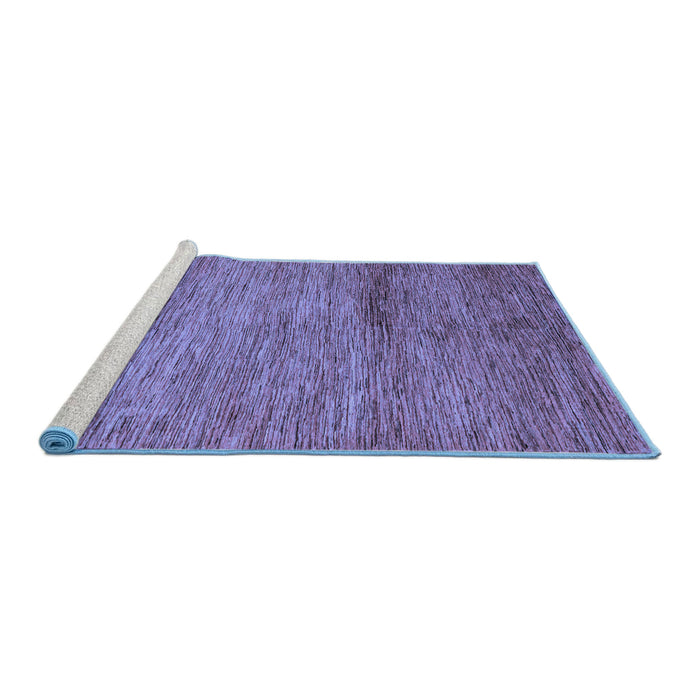 Sideview of Machine Washable Oriental Blue Modern Rug, wshabs5279blu