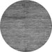 Round Oriental Gray Modern Rug, abs5279gry