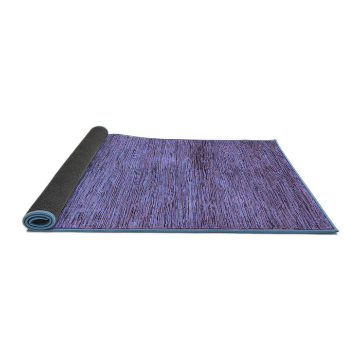 Sideview of Oriental Blue Modern Rug, abs5279blu