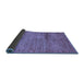 Sideview of Oriental Blue Modern Rug, abs5279blu