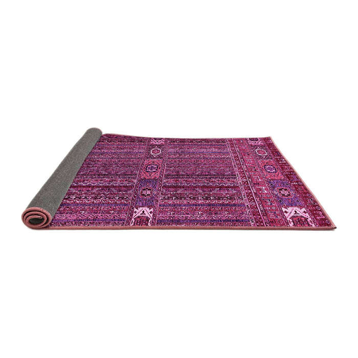 Sideview of Abstract Pink Modern Rug, abs527pnk