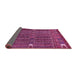 Sideview of Abstract Pink Modern Rug, abs527pnk