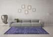 Machine Washable Abstract Blue Modern Rug in a Living Room, wshabs527blu