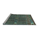 Sideview of Machine Washable Abstract Light Blue Modern Rug, wshabs527lblu