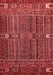 Abstract Red Modern Area Rugs