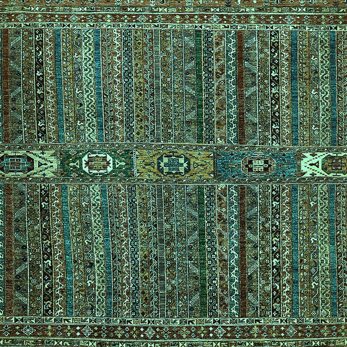 Machine Washable Abstract Turquoise Modern Area Rugs, wshabs527turq