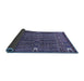 Sideview of Abstract Blue Modern Rug, abs527blu