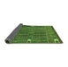 Sideview of Abstract Green Modern Rug, abs527grn