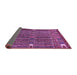 Sideview of Abstract Purple Modern Rug, abs527pur