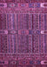 Machine Washable Abstract Purple Modern Area Rugs, wshabs527pur