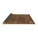 Sideview of Abstract Brown Modern Rug, abs527brn