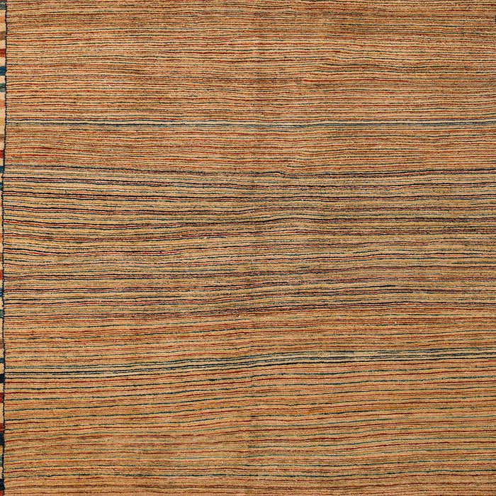 Square Machine Washable Abstract Yellow Rug, wshabs5280