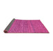 Sideview of Oriental Pink Modern Rug, abs5280pnk