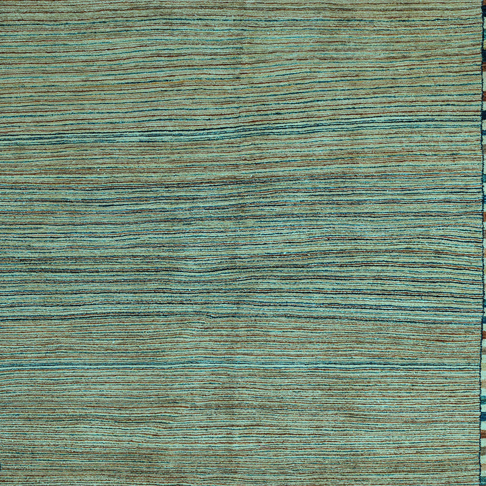 Square Machine Washable Oriental Light Blue Modern Rug, wshabs5280lblu