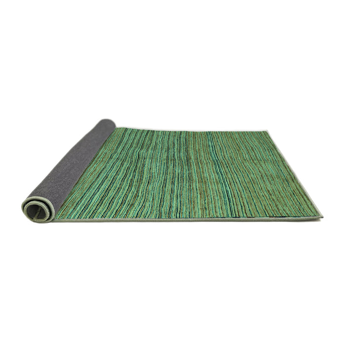 Sideview of Oriental Turquoise Modern Rug, abs5280turq