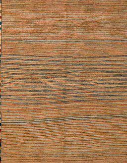 Machine Washable Abstract Yellow Rug, wshabs5280