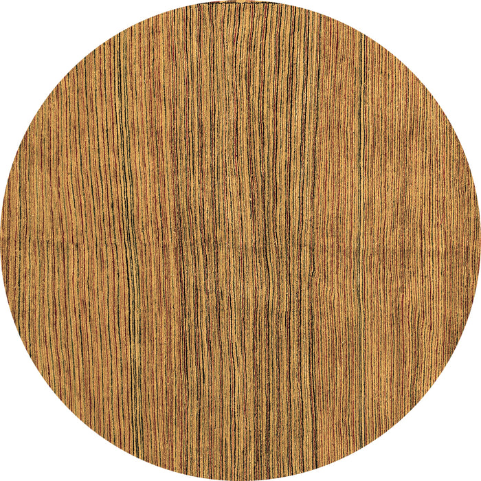 Round Oriental Brown Modern Rug, abs5280brn