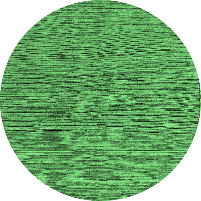 Round Oriental Emerald Green Modern Rug, abs5280emgrn