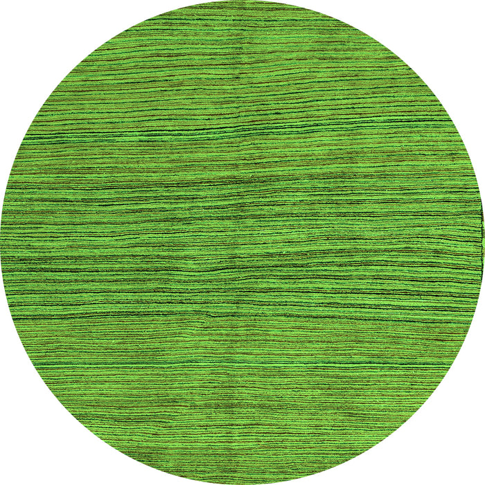 Round Oriental Green Modern Rug, abs5280grn
