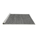 Sideview of Machine Washable Oriental Gray Modern Rug, wshabs5280gry